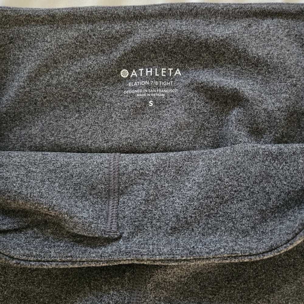 Athleta Charcoal Elation 7/8 Tights